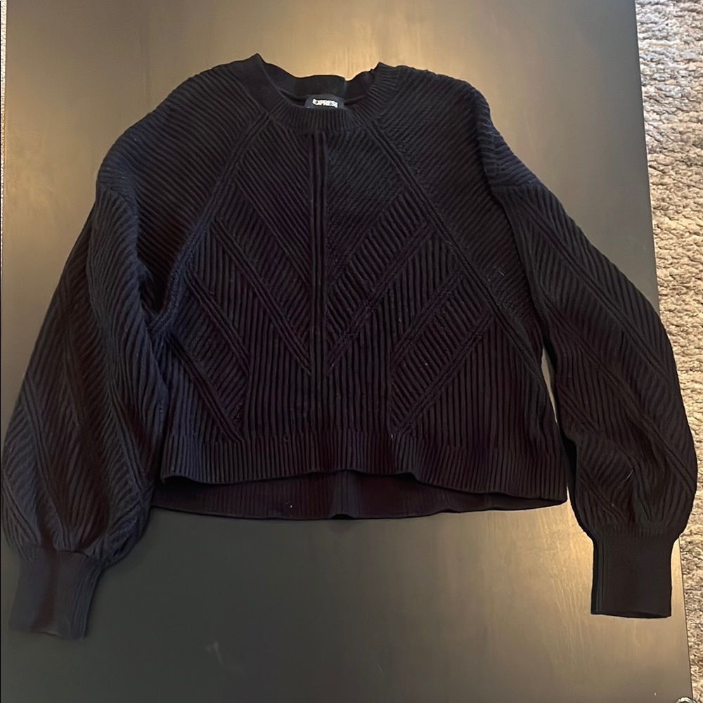 Express Black Knit Sweater